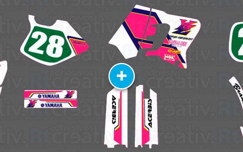 ADHESIVOS Y PEGATINAS DE VINILO YAMAHA ENDURO Y CROSS Rt015