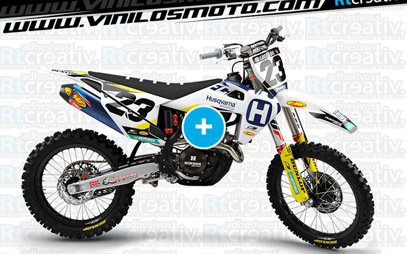 ADHESIVOS Y PEGATINAS DE VINILO HUSQVARNA ENDURO Y CROSS Rt018