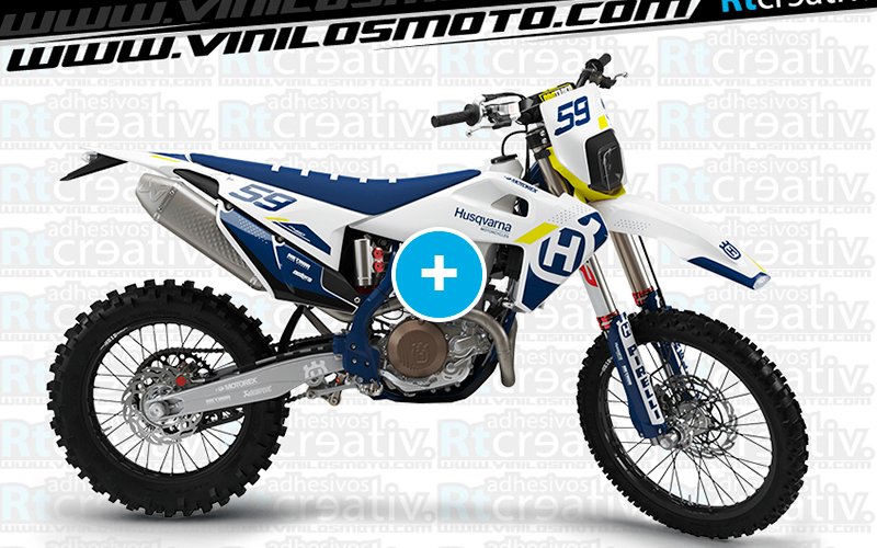 ADHESIVOS Y PEGATINAS DE VINILO HUSQVARNA ENDURO Y CROSS Rt020