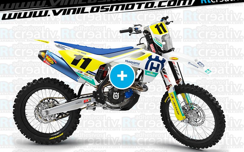 ADHESIVOS Y PEGATINAS DE VINILO HUSQVARNA ENDURO Y CROSS Rt025