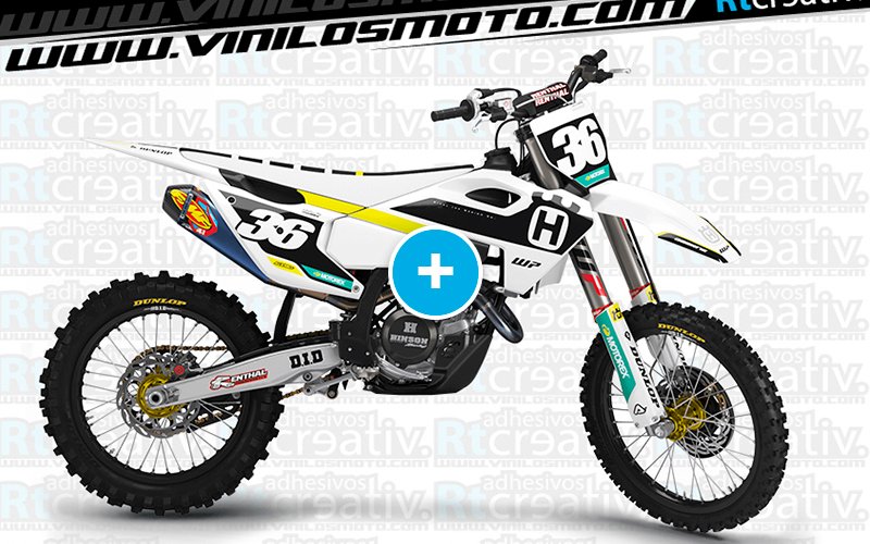 ADHESIVOS Y PEGATINAS DE VINILO HUSQVARNA ENDURO Y CROSS Rt030