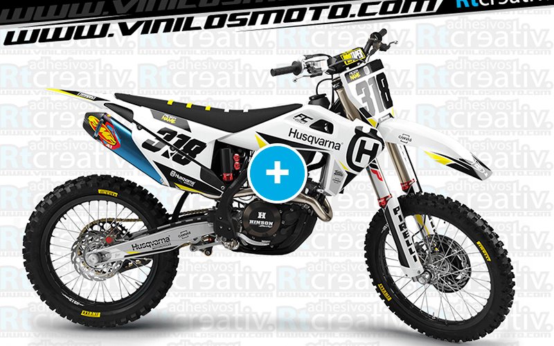 ADHESIVOS Y PEGATINAS DE VINILO HUSQVARNA ENDURO Y CROSS Rt032