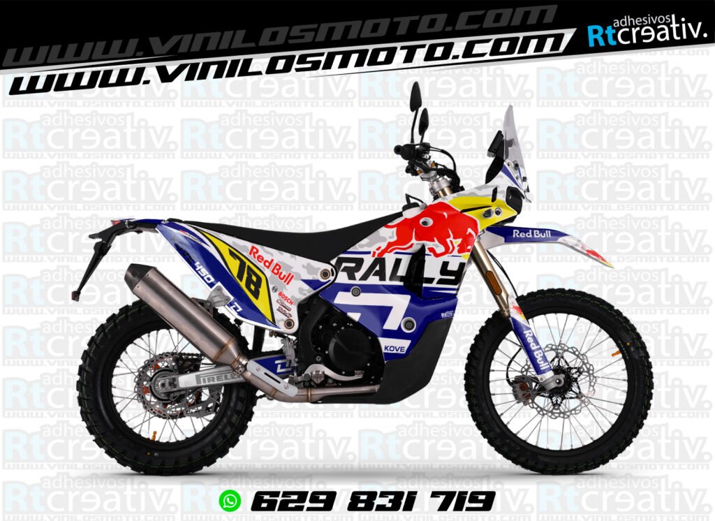 ADHESIVOS Y PEGATINAS DE VINILO KOVE 450 RALLY Rt001-04