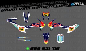 ADHESIVOS Y PEGATINAS DE VINILO KTM ENDURO Y CROSS Rt019-02