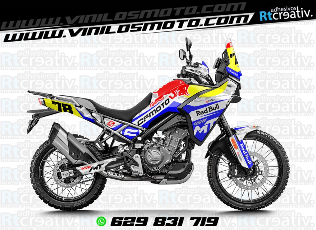 ADHESIVOS Y PEGATINAS DE VINILO CFMOTO 450 MT RT001-01