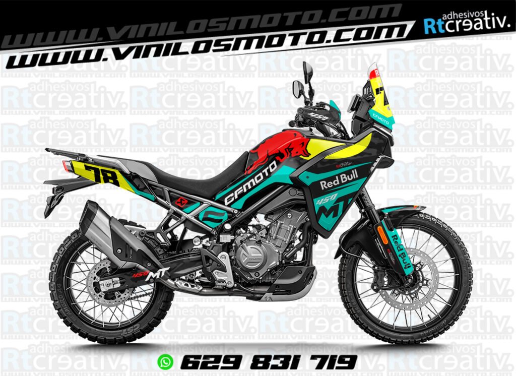 ADHESIVOS Y PEGATINAS DE VINILO CFMOTO 450 MT RT001-13