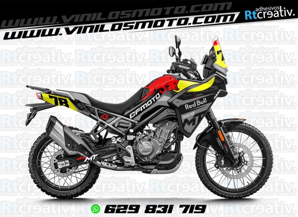 ADHESIVOS Y PEGATINAS DE VINILO CFMOTO 450 MT RT001-14