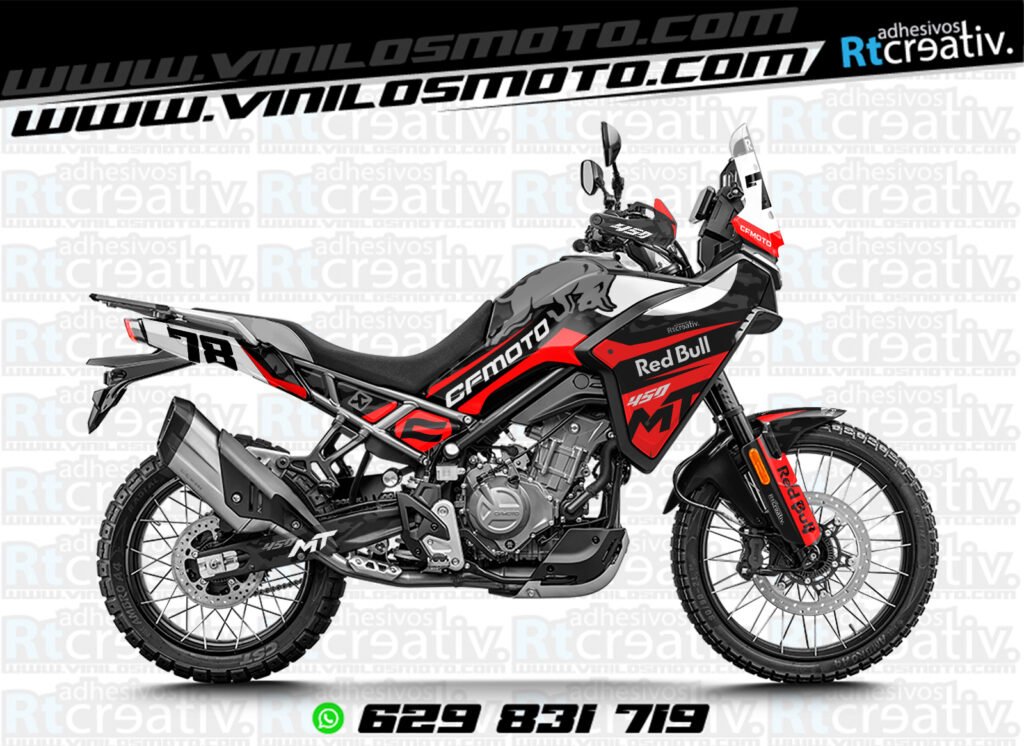 ADHESIVOS Y PEGATINAS DE VINILO CFMOTO 450 MT RT001-16