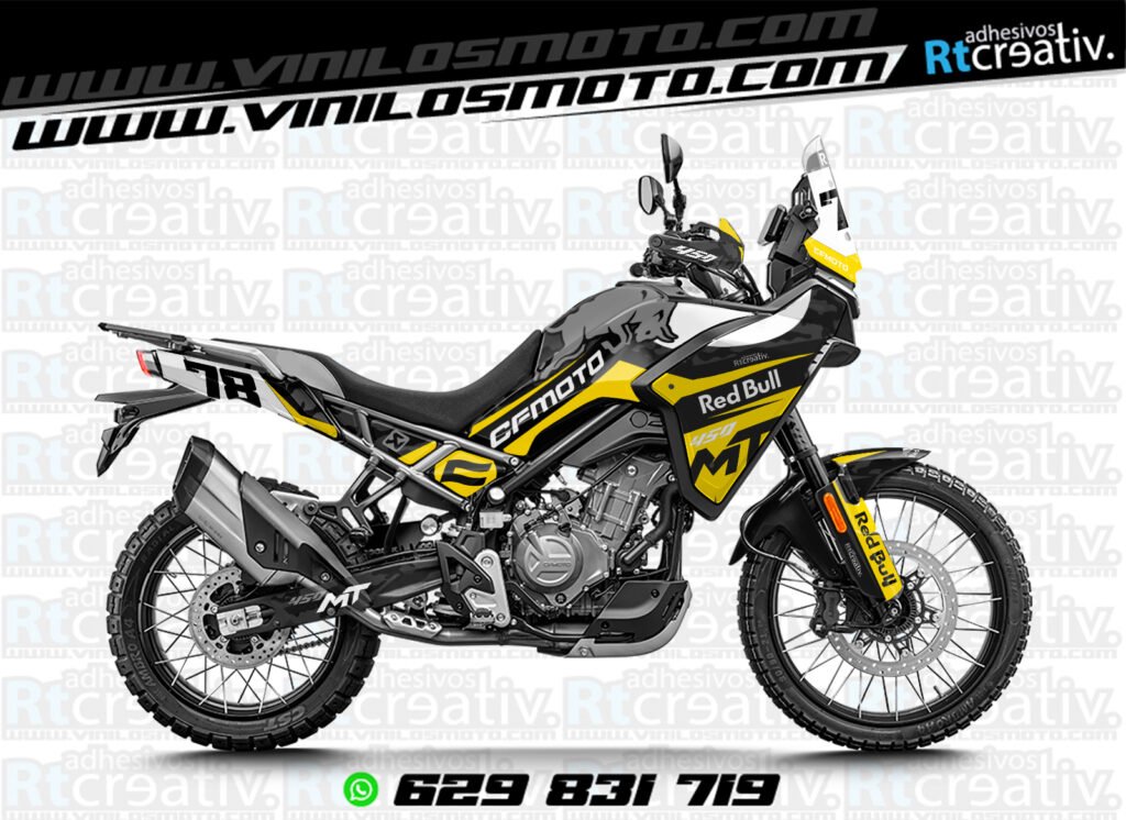 ADHESIVOS Y PEGATINAS DE VINILO CFMOTO 450 MT RT001-18