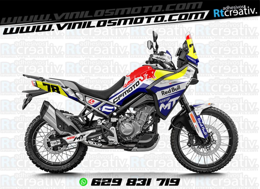 ADHESIVOS Y PEGATINAS DE VINILO CFMOTO 450 MT RT001-02