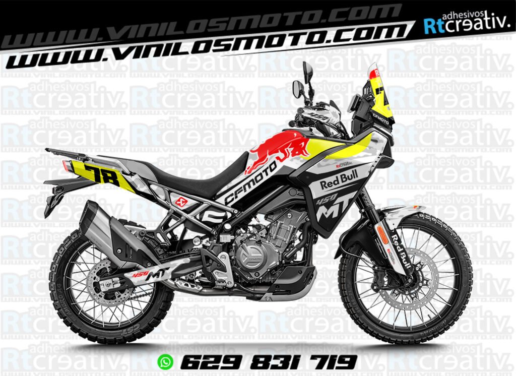 ADHESIVOS Y PEGATINAS DE VINILO CFMOTO 450 MT RT001-03