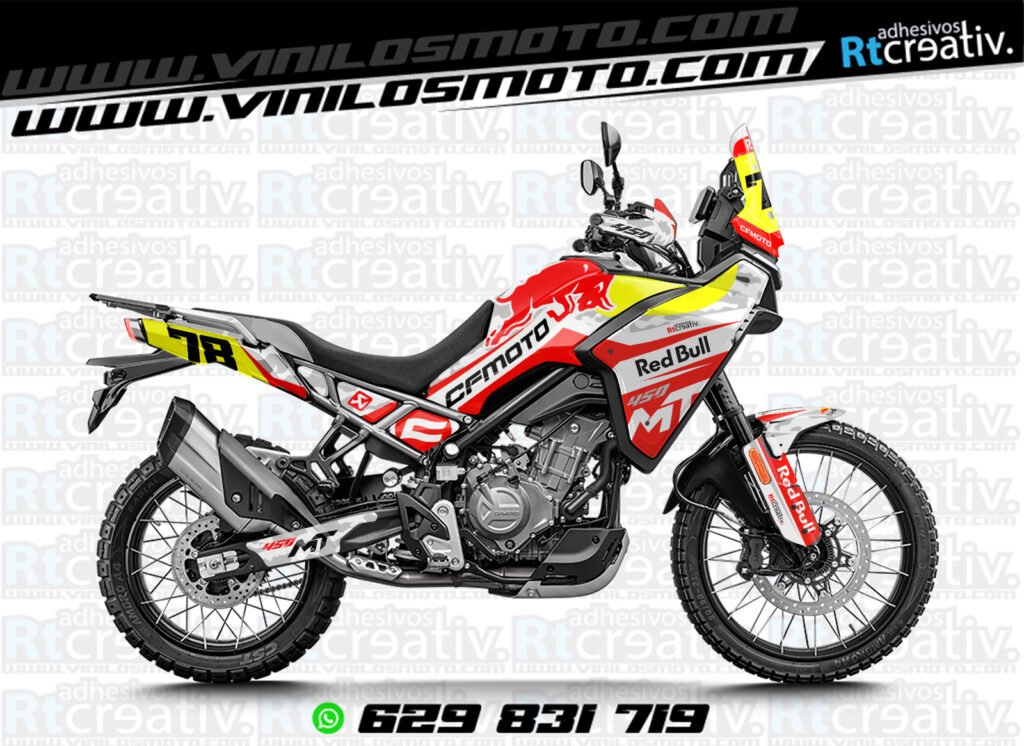 ADHESIVOS Y PEGATINAS DE VINILO CFMOTO 450 MT RT001-04