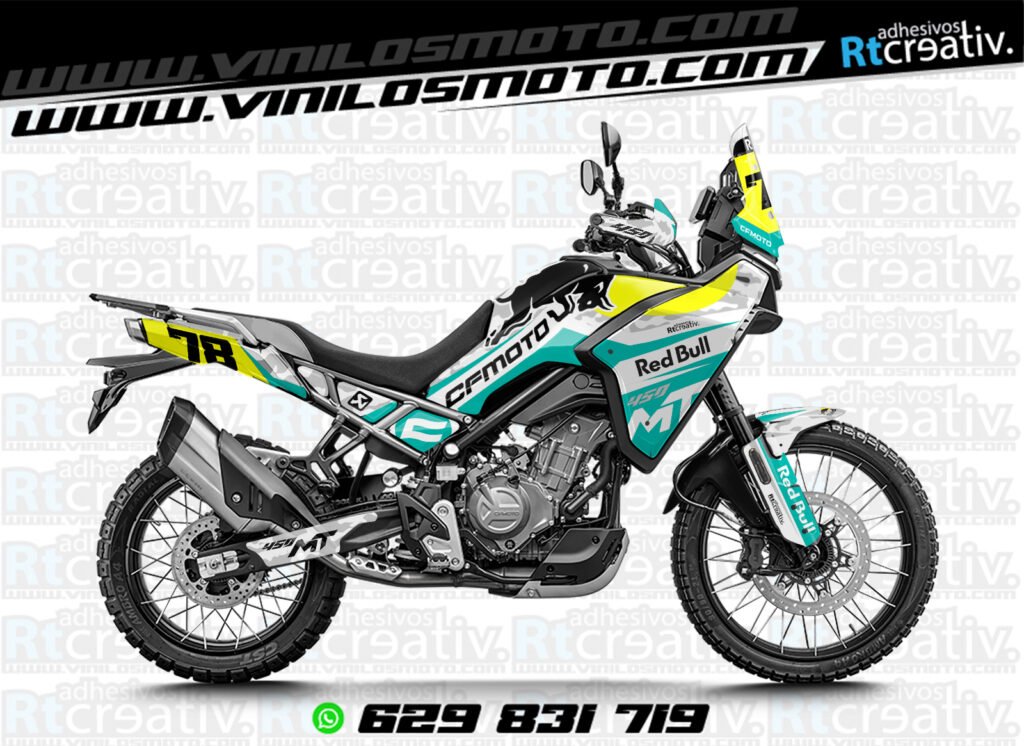 ADHESIVOS Y PEGATINAS DE VINILO CFMOTO 450 MT RT001-06