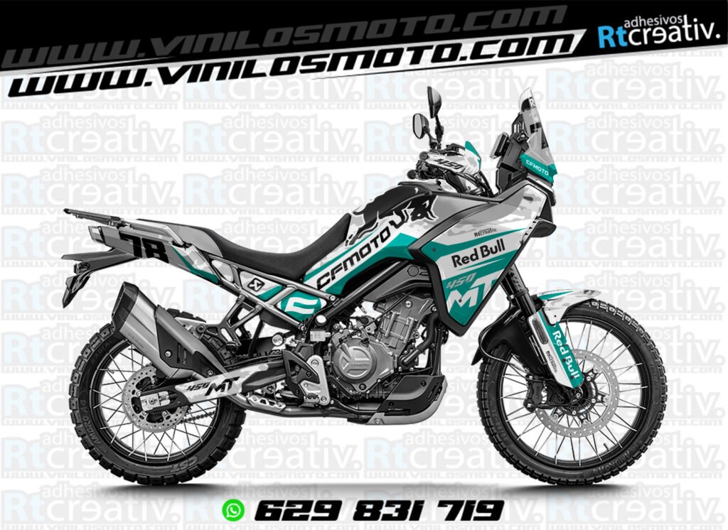 ADHESIVOS Y PEGATINAS DE VINILO CFMOTO 450 MT RT001-08