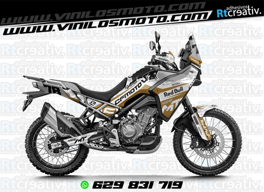 ADHESIVOS Y PEGATINAS DE VINILO CFMOTO 450 MT RT001-09