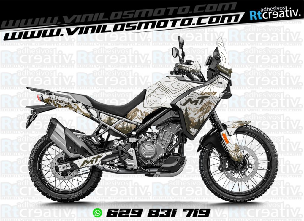 ADHESIVOS Y PEGATINAS DE VINILO CFMOTO 450 MT RT002-2