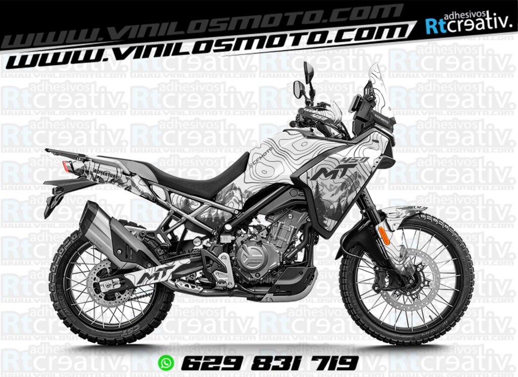 ADHESIVOS Y PEGATINAS DE VINILO CFMOTO 450 MT RT002-3