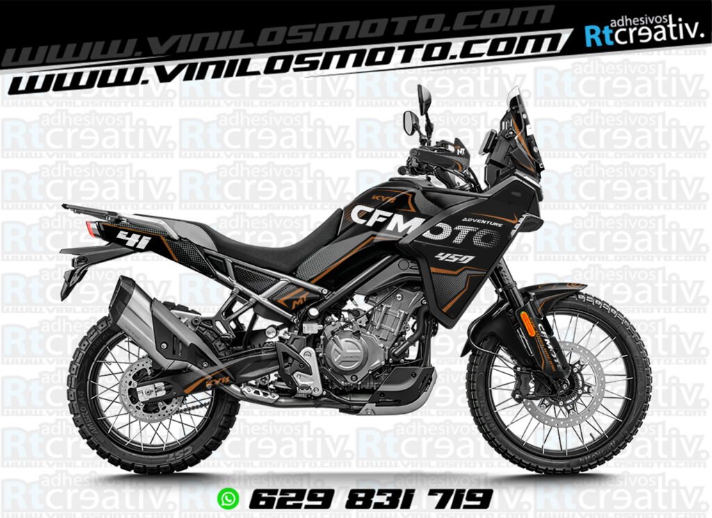 ADHESIVOS Y PEGATINAS DE VINILO CFMOTO 450 MT RT005-5