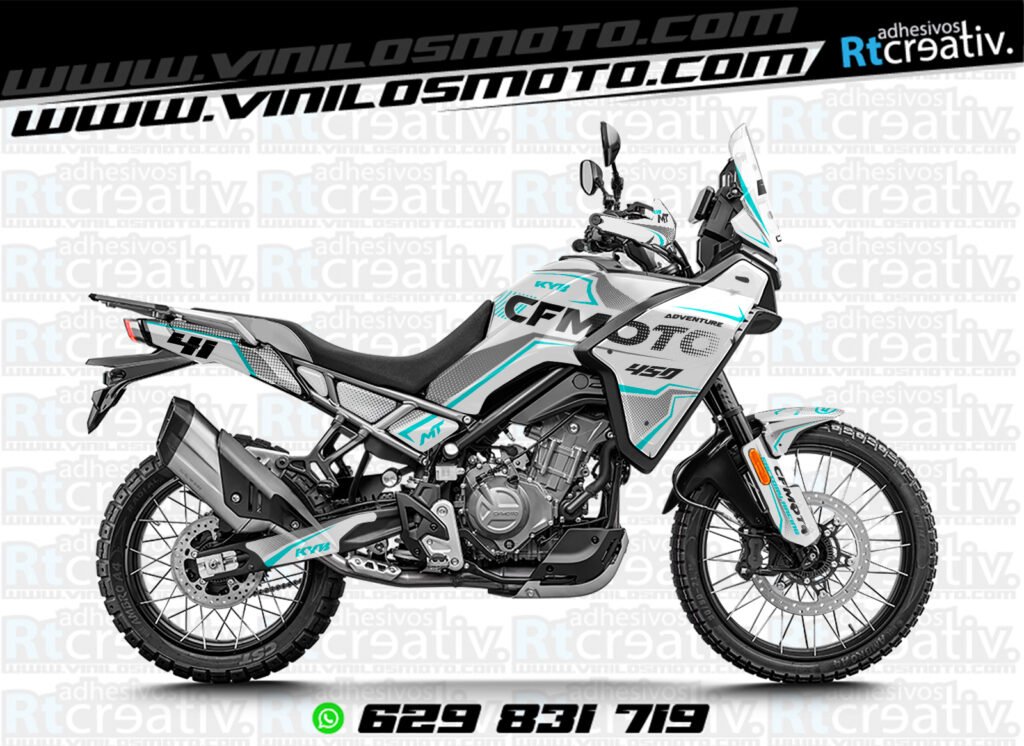 ADHESIVOS Y PEGATINAS DE VINILO CFMOTO 450 MT RT005-7