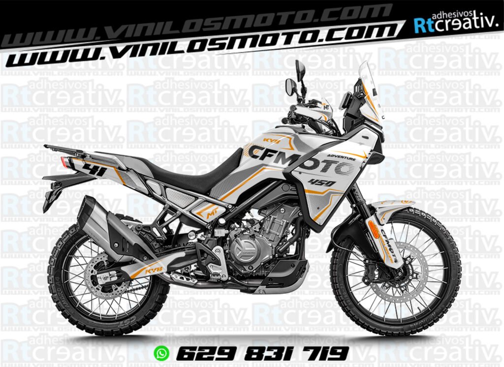 ADHESIVOS Y PEGATINAS DE VINILO CFMOTO 450 MT RT005-9