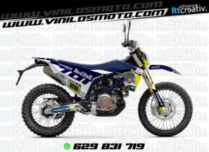 ADHESIVOS Y PEGATINAS DE VINILO HUSQVARNA ENDURO Y CROSS Rt035-04