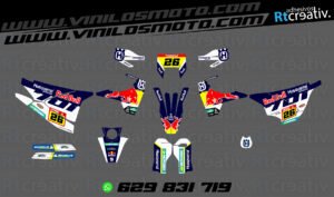 ADHESIVOS Y PEGATINAS DE VINILO HUSQVARNA ENDURO Y CROSS Rt035-01