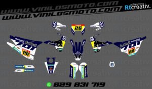 ADHESIVOS Y PEGATINAS DE VINILO HUSQVARNA ENDURO Y CROSS Rt035-03