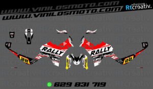 175€ - Voge DS800 Rally | Diseño RT005 12 ADHESIVOS VINILOS Y PEGATINAS DE VOGE DS800 RALLY RT005