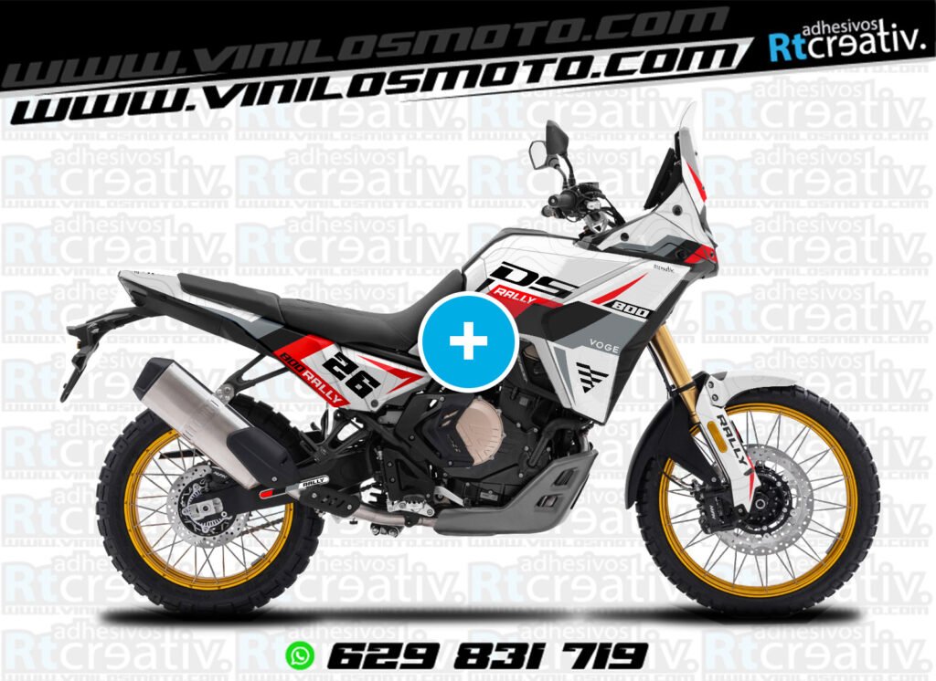 175€ - Voge DS800 Rally | Diseño RT004 14 ADHESIVOS VINILOS Y PEGATINAS DE VOGE DS800 RALLY RT004