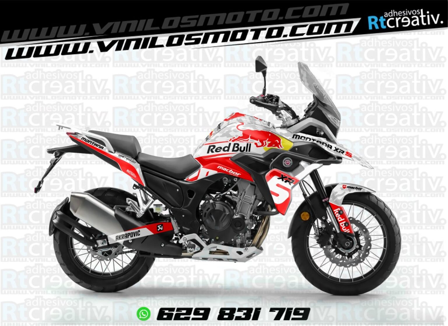 Reputed Rt001 Macbor Montana XR5 | Diseño Rt001 - Vinilos moto