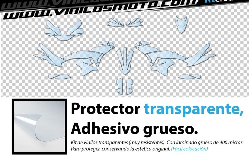 KIT DE VINILO PROTECTOR TRANSPARENTE PARA KTM ADVENTURE